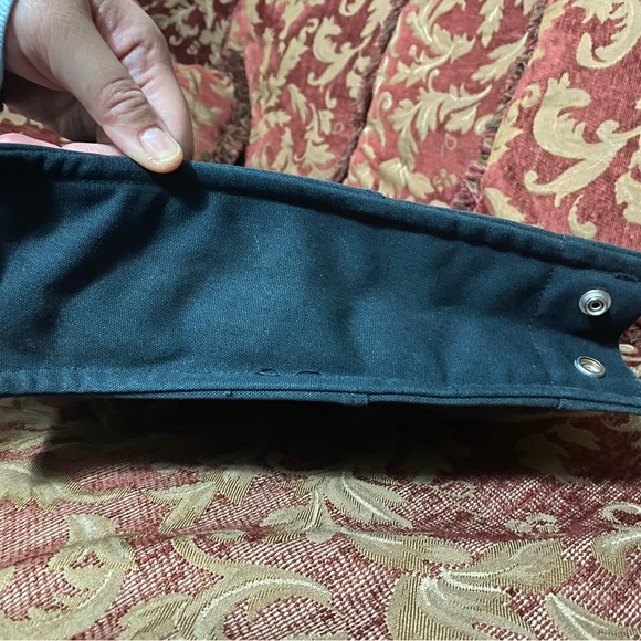 HERMES PARIS Fourre Tout MM Tote Bag Black Canvas Made in France - Picture 8 of 9